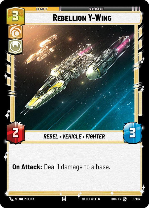Rebellion Y-Wing - Star Wars Unlimited