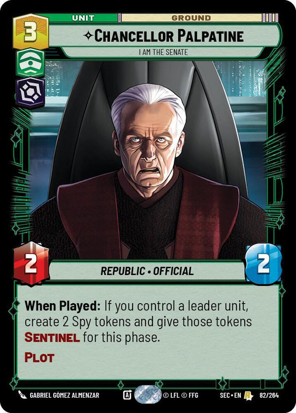 Chancellor Palpatine - I Am the Senate - Star Wars Unlimited