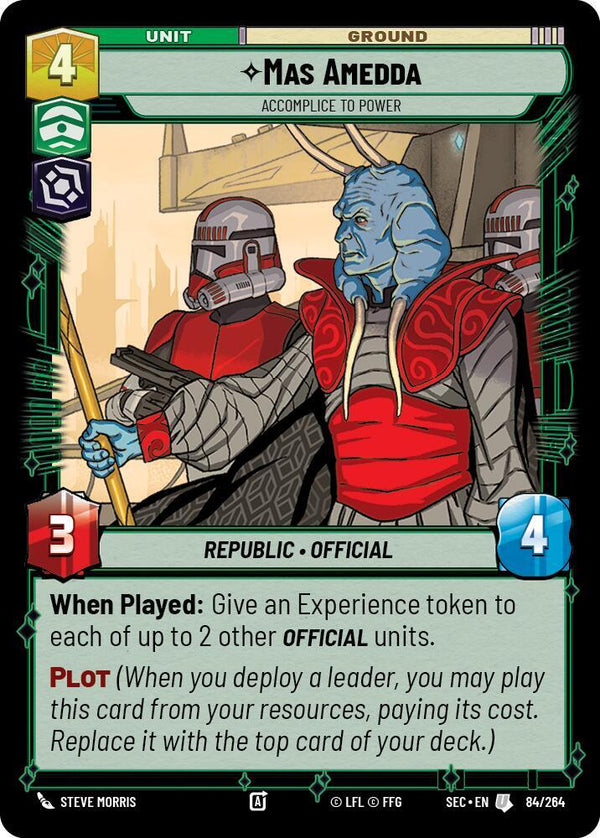 Mas Amedda - Accomplice to Power - Star Wars Unlimited