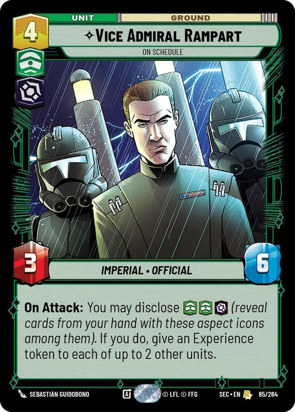 Vice Admiral Rampart - On Schedule - Star Wars Unlimited