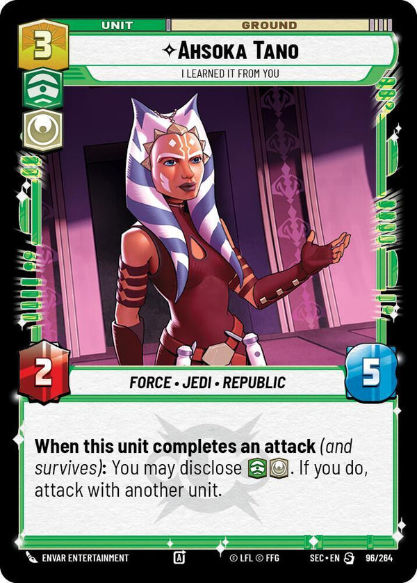 Ahsoka Tano - I Learned It from You - Star Wars Unlimited