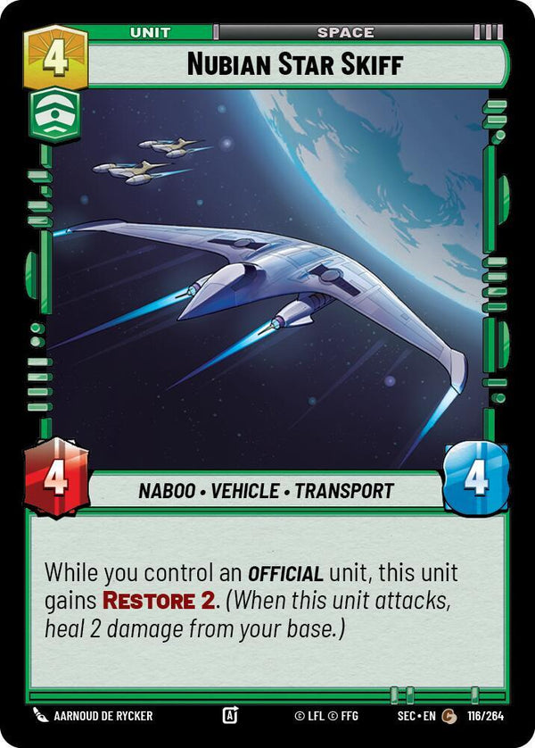 Nubian Star Skiff - Star Wars Unlimited