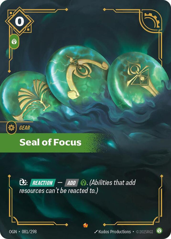 Seal of Focus - Riftbound: League of Legends TCG