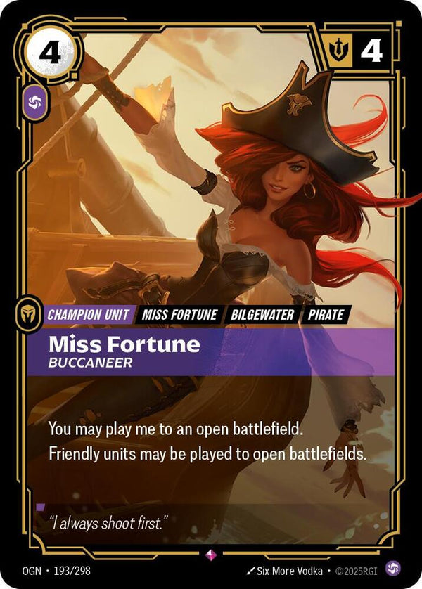 Miss Fortune - Buccaneer - Riftbound: League of Legends TCG