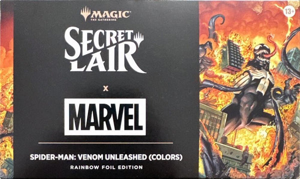 Secret Lair Drop: Secret Lair x Marvel's Spider-Man: Venom Unleashed (Colors) - Rainbow Foil Edition - Magic: The Gathering