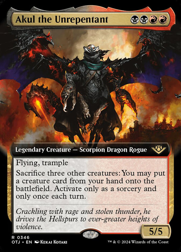 Akul the Unrepentant (Extended Art) - Magic: The Gathering