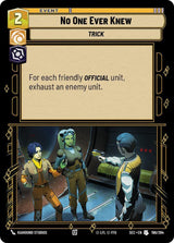 No One Ever Knew - Star Wars Unlimited