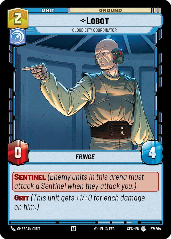 Lobot - Cloud City Coordinator - Star Wars Unlimited