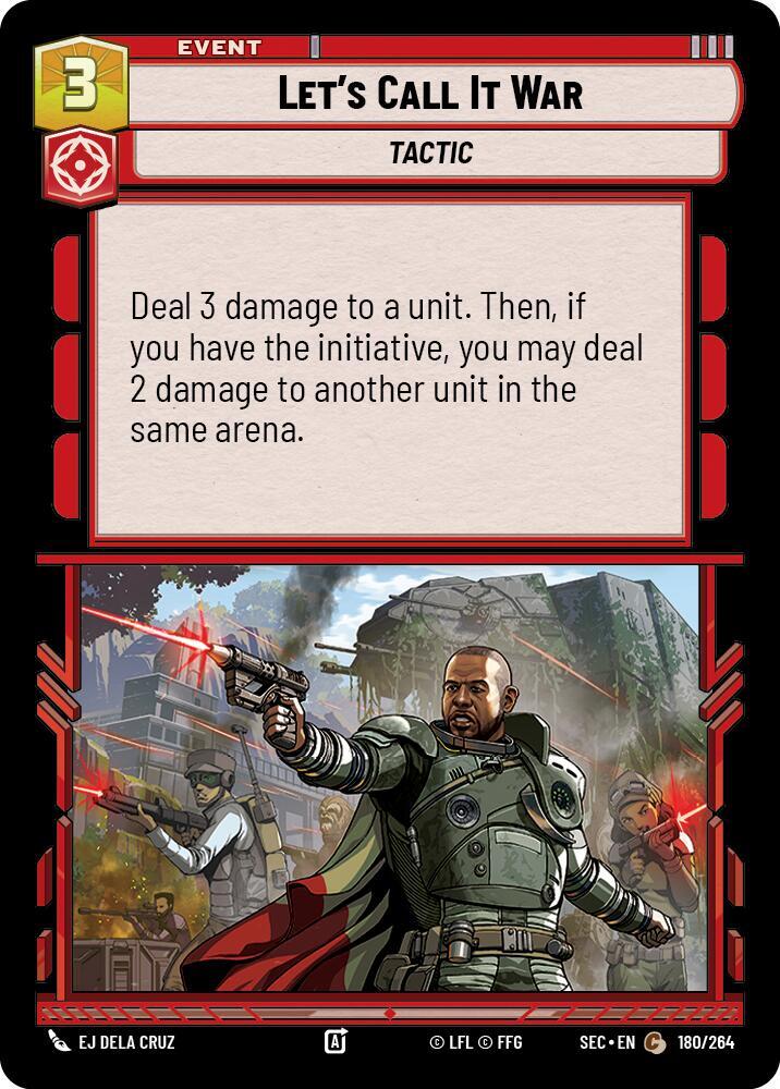 Let's Call It War