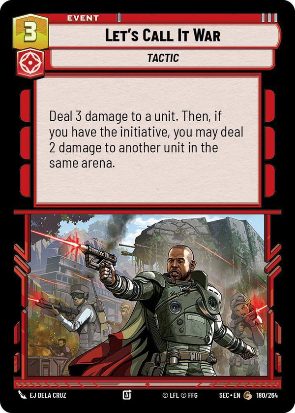 Let's Call It War - Star Wars Unlimited