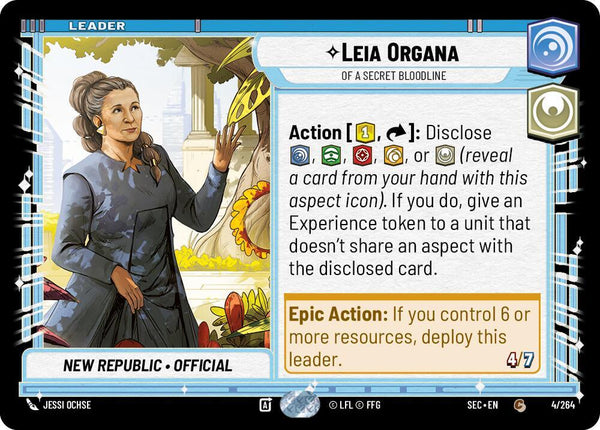 Leia Organa - Of A Secret Bloodline - Star Wars Unlimited