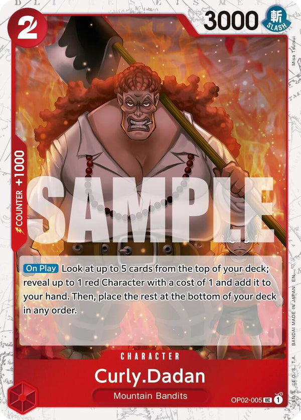 Curly.Dadan (Pirate Foil) - One Piece Card Game