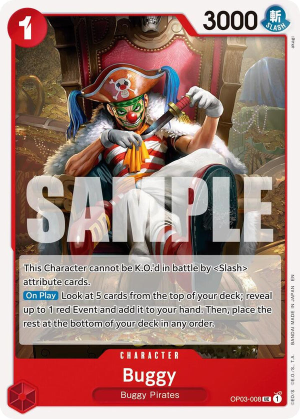 Buggy - OP03-008 (Reprint) - One Piece Card Game