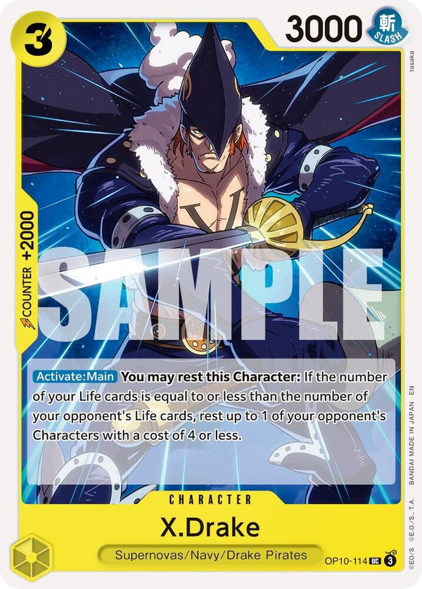 X.Drake (Reprint) - One Piece Card Game