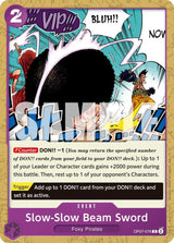 Slow-Slow Beam Sword (Reprint) - One Piece Card Game