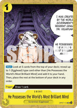 He Possesses the World's Most Brilliant Mind (Reprint) - One Piece Card Game