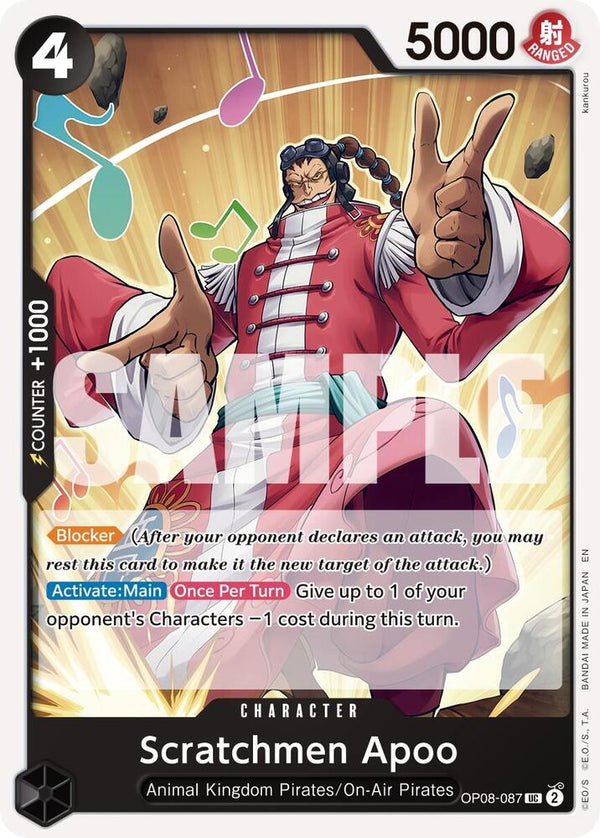 Scratchmen Apoo - OP08-087 (Reprint) - One Piece Card Game