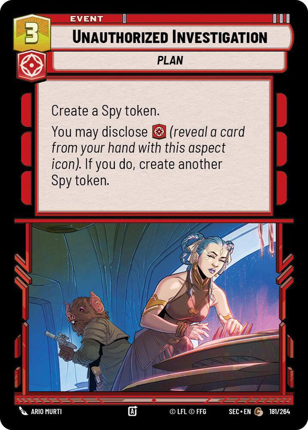 Unauthorized Investigation - Star Wars Unlimited