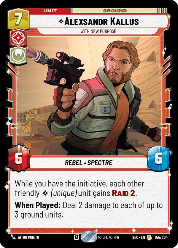 Alexsandr Kallus - With New Purpose (SEC 155/264) - Star Wars Unlimited