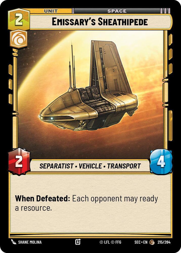 Emissary's Sheathipede - Star Wars Unlimited