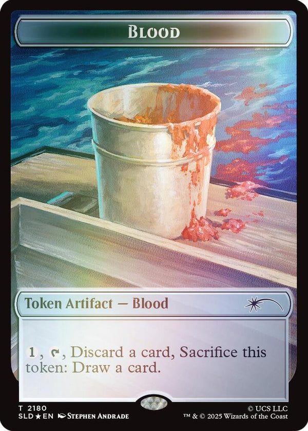 Blood Token (Rainbow Foil) - Magic: The Gathering