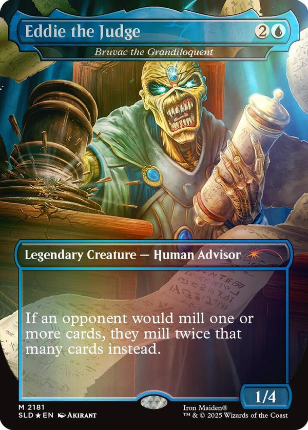 Eddie the Judge - Bruvac the Grandiloquent (Rainbow Foil) - Magic: The Gathering