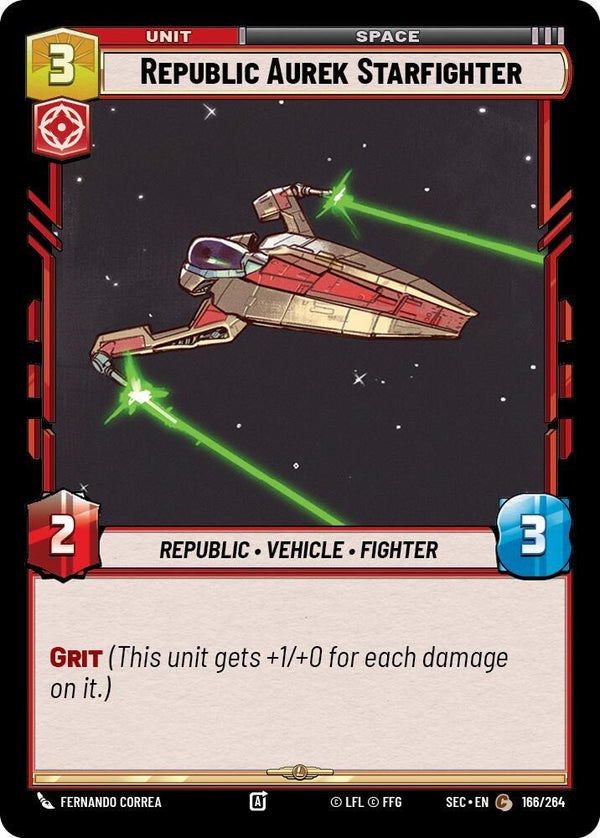 Republic Aurek Starfighter - Star Wars Unlimited