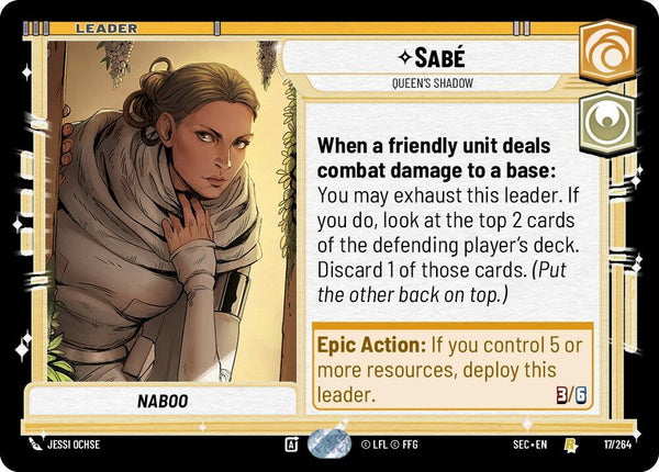 Sabé - Queen's Shadow - Star Wars Unlimited