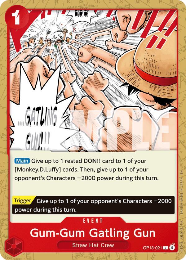 Gum-Gum Gatling Gun - One Piece Card Game