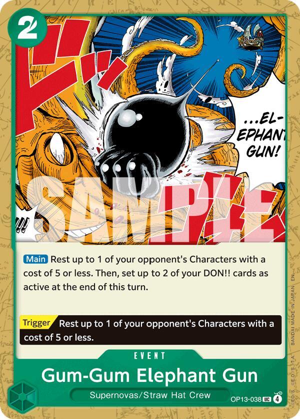 Gum-Gum Elephant Gun - One Piece Card Game