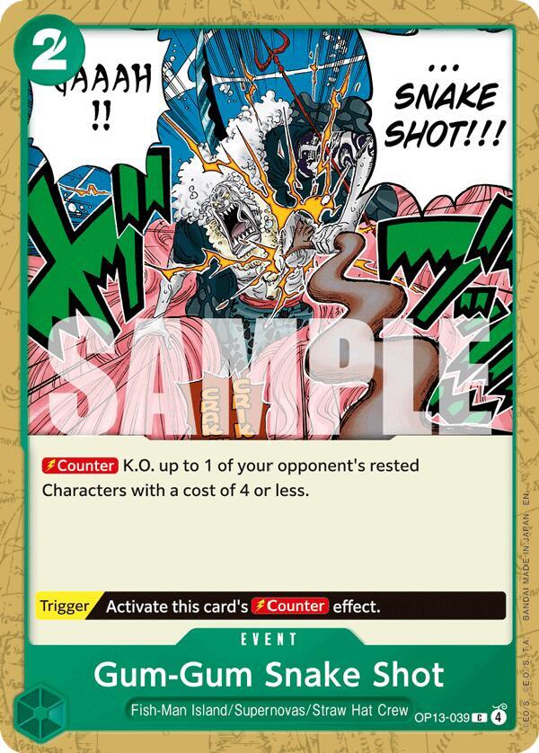 Gum-Gum Snake Shot - One Piece Card Game