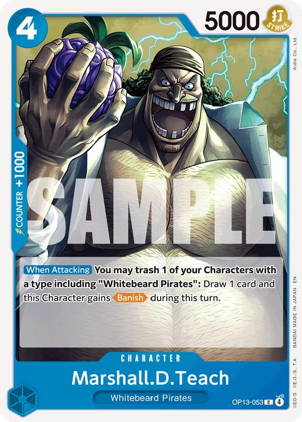 Marshall.D.Teach - One Piece Card Game