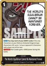 The World's Equilibrium Cannot Be Maintained Forever - One Piece Card Game