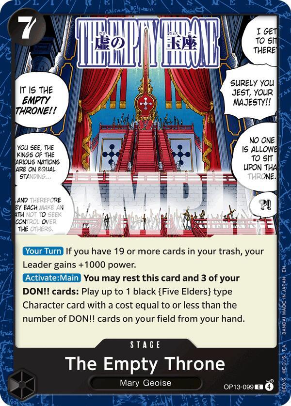 The Empty Throne - One Piece Card Game