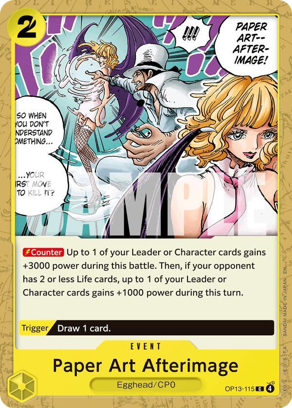 Paper Art Afterimage - One Piece Card Game