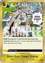 Gum-Gum Dawn Stamp - One Piece Card Game