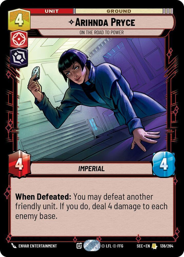 Arihnda Pryce - On the Road to Power (SEC 136/264) - Star Wars Unlimited