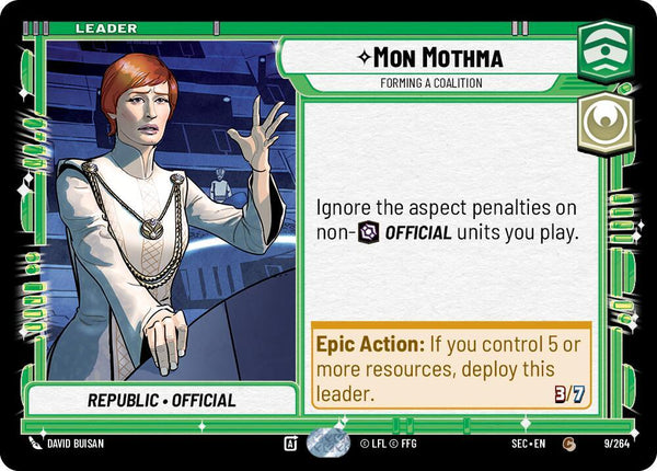 Mon Mothma - Forming a Coalition - Star Wars Unlimited