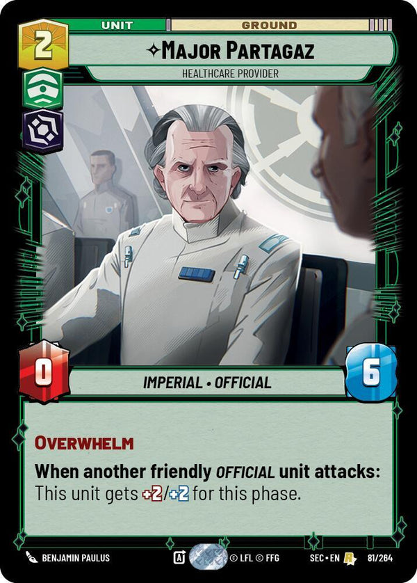 Major Partagaz - Healthcare Provider (SEC 81/264) - Star Wars Unlimited