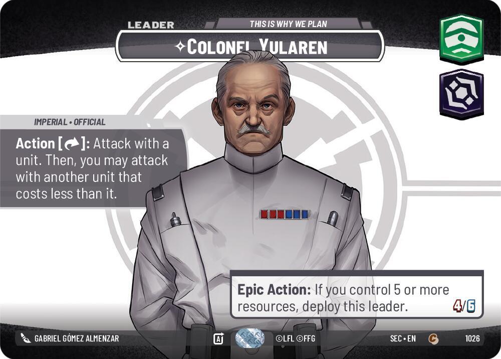 Colonel Yularen - This is Why We Plan (Showcase)