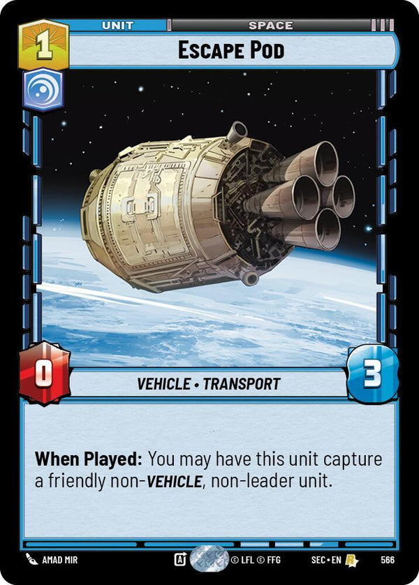 Escape Pod (Foil) (SEC 566) - Star Wars Unlimited