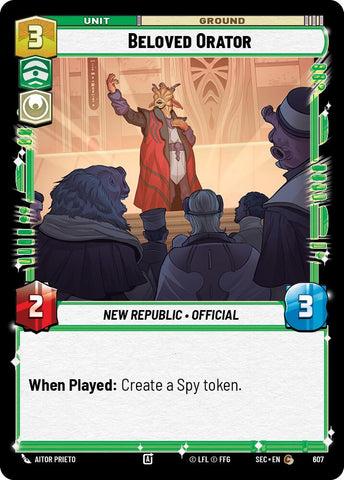 Beloved Orator (607) (Foil) (607) [Secrets of Power]