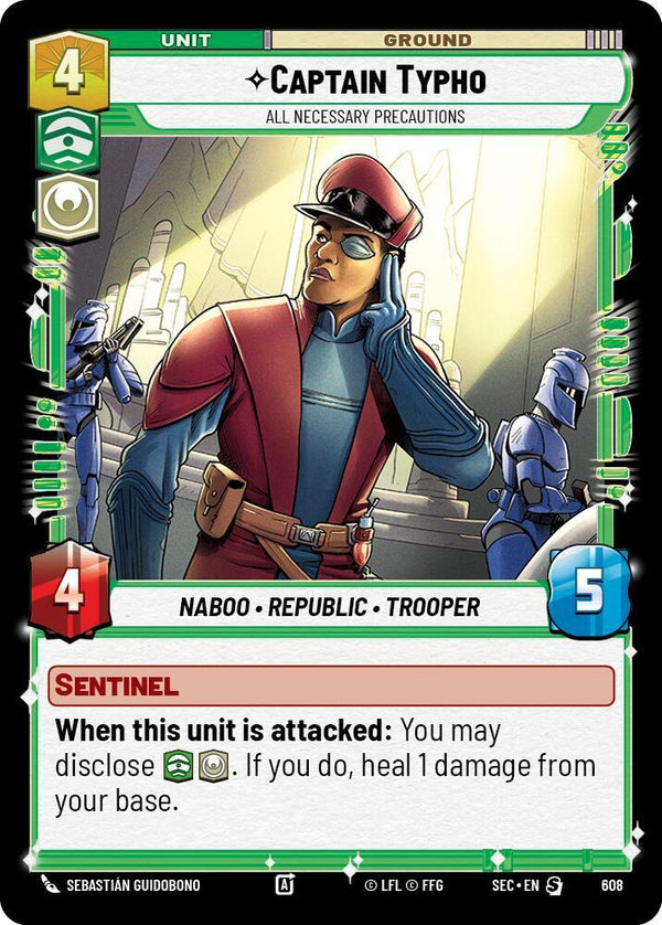 Captain Typho - All Necessary Precautions (Foil) - Star Wars Unlimited