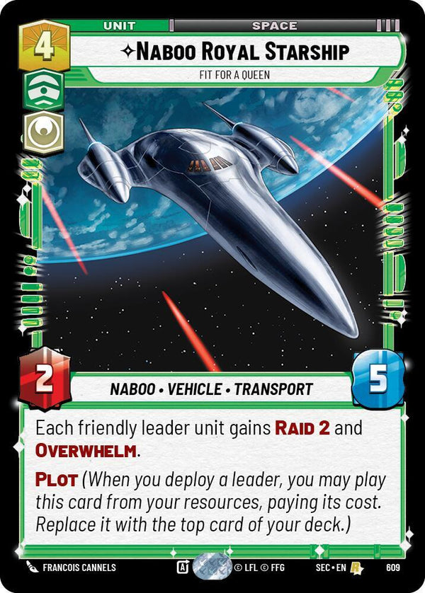 Naboo Royal Starship - Fit For A Queen (Foil) - Star Wars Unlimited