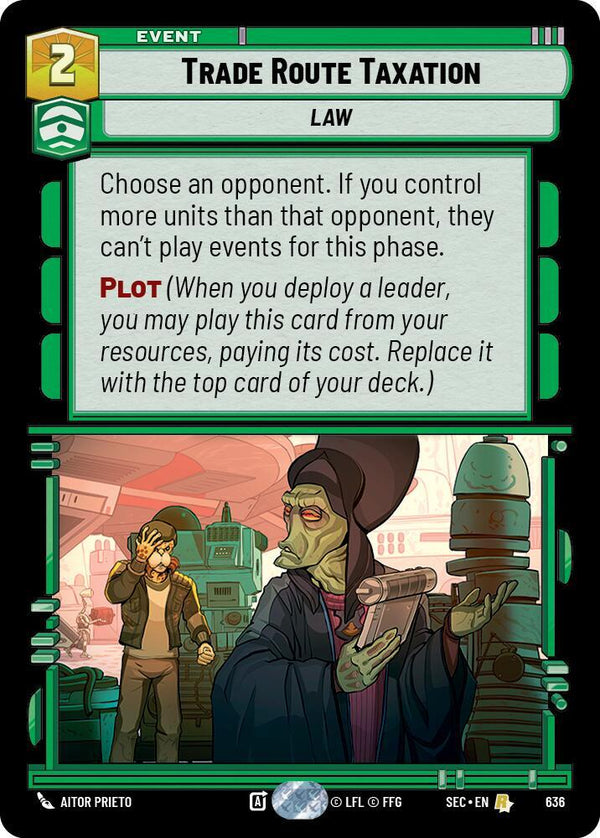 Trade Route Taxation (Foil) - Star Wars Unlimited