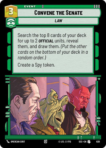 Convene the Senate (638) (Foil) (638) [Secrets of Power]