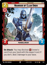 Warrior of Clan Ordo (Foil) - Star Wars Unlimited