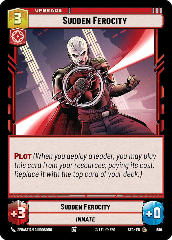 Sudden Ferocity (Foil) (SEC 686) - Star Wars Unlimited