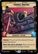 General Grievous - Scuttling to Safety (Foil) - Star Wars Unlimited