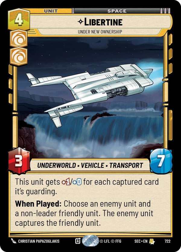 Libertine - Under New Ownership (Foil) (SEC 722) - Star Wars Unlimited